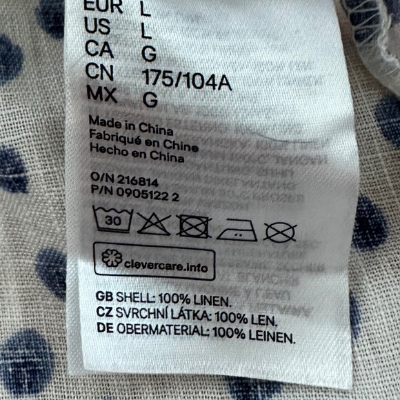 H&M NWOT Linen Top (L) - Picture 9 of 9